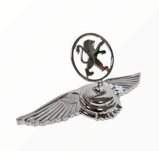 Peugeot 3D Chrome Eagle Wing Badge