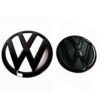 VW T6 T6.1 Transporter Caravelle 2015 - 2019 Front & Rear GLOSS BLACK Badges