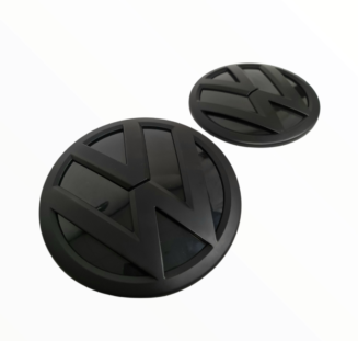 VW Caddy 2016 - 2019 Front & Rear MATT BLACK Badges