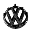 VW Caddy 2010 - 2014 Front GLOSS BLACK Badge / 135mm - Image 2