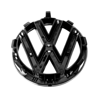 VW Caddy 2010 - 2014 Front GLOSS BLACK Badge / 135mm - Image 2