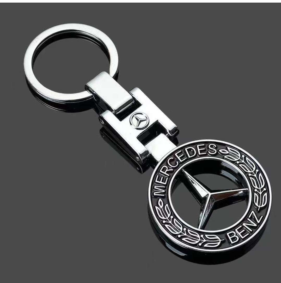 Mercedes Benz 3D Car Logo Keyring BLACK – GBS247