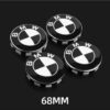 BMW x 4 Alloy Wheel Centre Hub Caps 68mm BLACK - Image 2