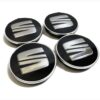 SEAT x 4 Alloy Wheel Centre Hub Caps 63mm BLACK