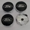 4x Ford Alloy Wheel BLACK Hub Centre Caps 60mm Mondeo Fiesta Galaxy Kuga Focus And More